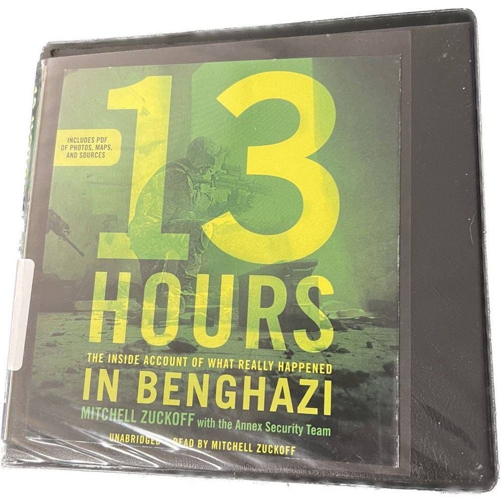13 Hours In Benghazi Unabridged CD Audiobook by Mitchell Zuckoff 7 CDs 8 Hrs‎